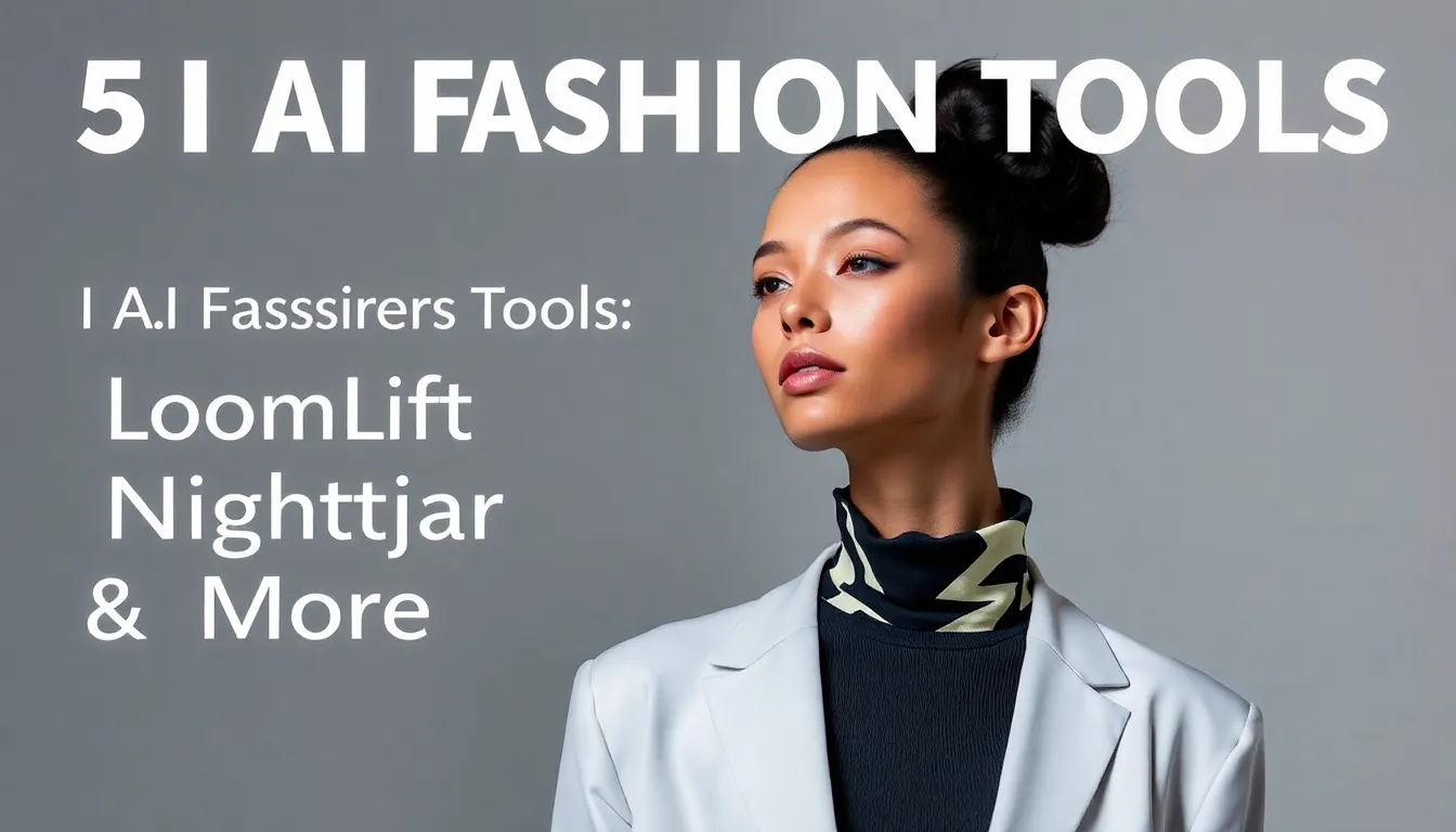 5 Best AI Fashion Tools: LoomLyft, Nightjar & More