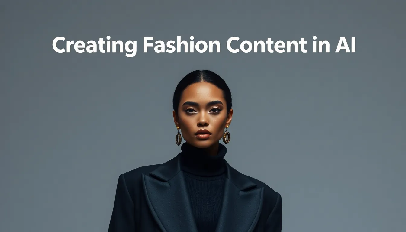 Creating Fashion Content with AI